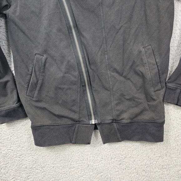 Lululemon Athletica Women's Mula Bundle Asymmetric Zip Black Jacket Size 10 - Picture 3 of 8